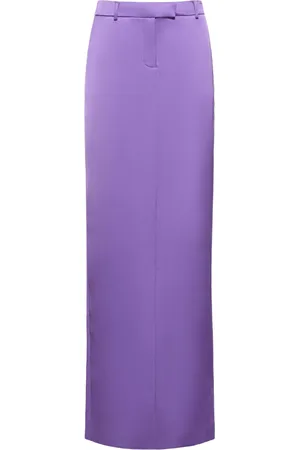 GIUSEPPE DI MORABITO Tailored Satin Long Skirt