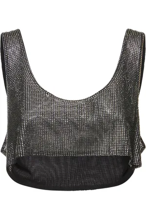 GIUSEPPE DI MORABITO Embellished Cropped Tank Top
