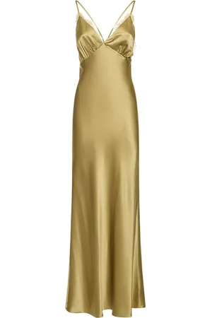 Reformation Maysen Silk Long Dress