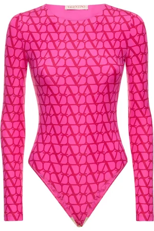 VALENTINO Logo Printed Jersey Bodysuit