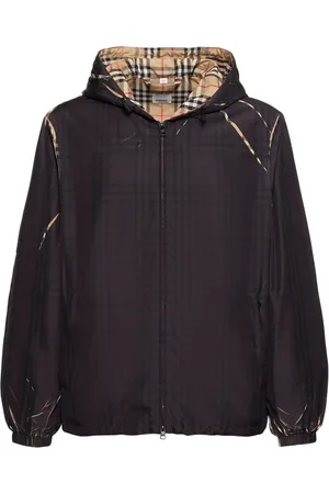 Burberry Hackney Check Print Hooded Anorak