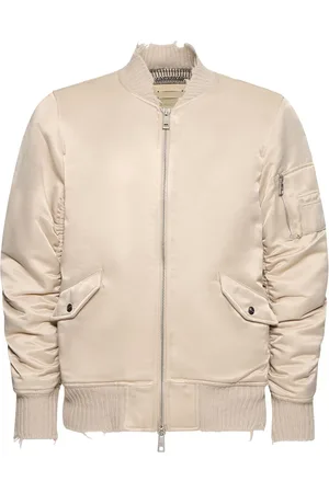GIORGIO BRATO Dyed Cotton & Nylon Bomber Jacket