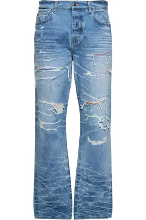 AMIRI Straight Fit Aloha Patch Jeans