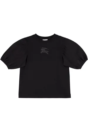 Burberry Logo Embroidered Cotton T-shirt