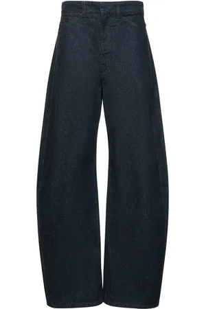 LEMAIRE High Waist Curved Cotton Jeans