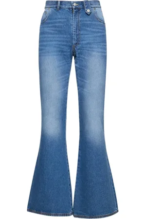 EgonLab Wide Leg Cotton Denim Jeans