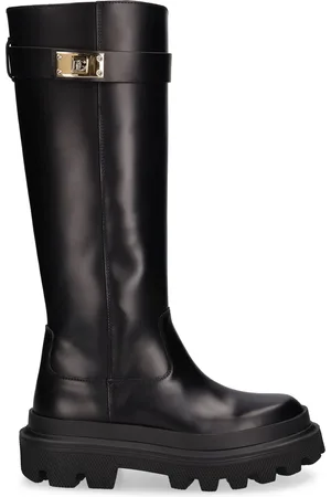 Dolce & Gabbana 50mm Leather Tall Boots