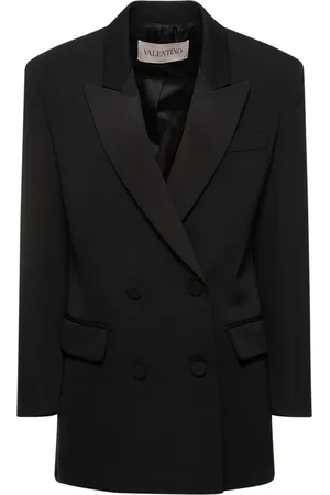 VALENTINO Double Breasted Wool Blazer