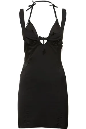 Jacquemus La Robe Ciceri Viscose Satin Mini Dress