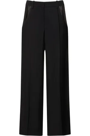 MUGLER Viscose Twill Straight Cutout Pants