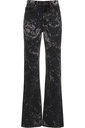 ROTATE Washed Cotton Twill Jeans