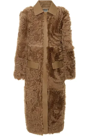 Totême Curly Shearling Lamb Long Coat