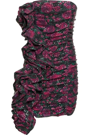 ROTATE Sequined Ruffled Mini Dress