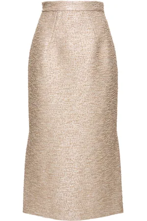 EMILIA WICKSTEAD Ariceli Jacquard Tweed Midi Skirt