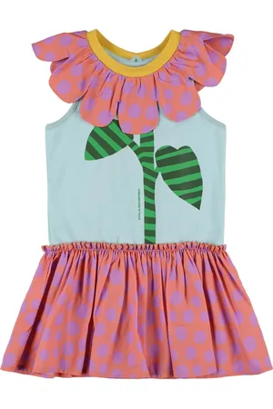 Stella McCartney Organic Cotton Printed Dress W/flounces