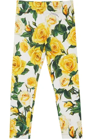 Dolce & Gabbana Printed Cotton Jersey Leggings