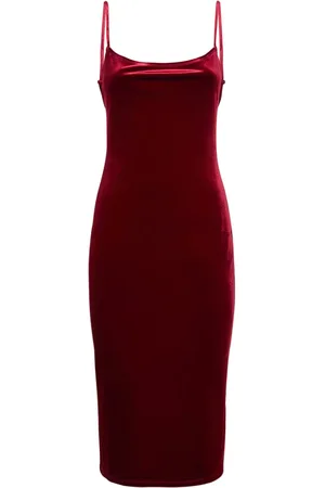 Reformation Merel Velvet Midi Dress