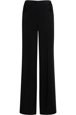 Stella McCartney Embroidered Viscose Straight Pants