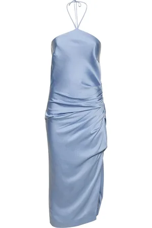 Simkhai Hansel Halter Neck Satin Midi Dress