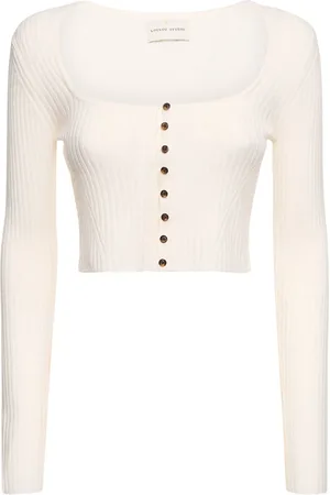 Loulou Studio Dahlia Wool Blend Crop Cardigan