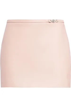 VERSACE Leather Mini Skirt
