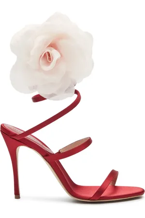 MAGDA BUTRYM 105mm Spiral Satin Sandals