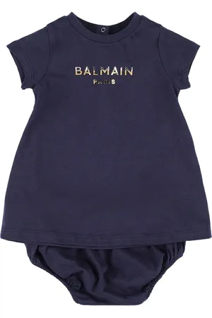 Balmain Cotton Jersey Dress W/diaper Cover