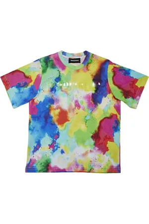 Dsquared2 Tie Dye Cotton Jersey T-shirt