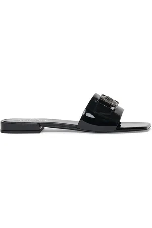 VERSACE 10mm Patent Leather Mules
