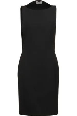 COPERNI Open Back Crepe Midi Dress W/cape