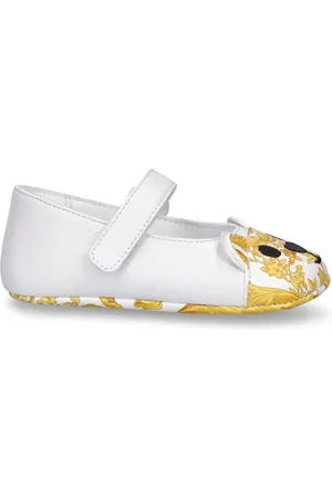 VERSACE Baroque Print Ballerinas
