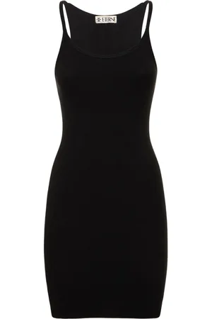 ÉTERNE Tank Cotton Blend Mini Dress