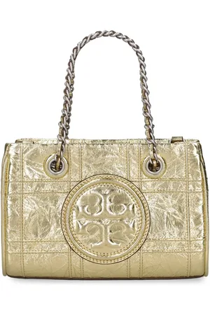 Tory Burch Mini Fleming Soft Metallic Leather Bag