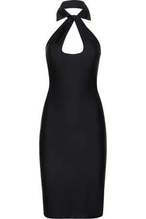 COPERNI Open Chest Stretch Jersey Midi Dress