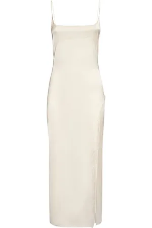 Jacquemus La Robe Notte Satin Midi Dress