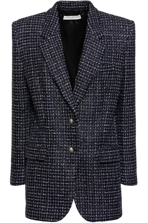 Alessandra Rich Oversized Sequined Tweed Jacket