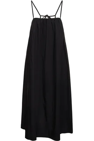 Soeur Arielle Strapless Slit Cotton Midi Dress