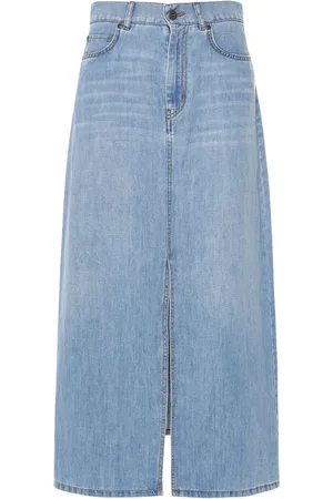Max Mara Gelada Denim Midi Skirt
