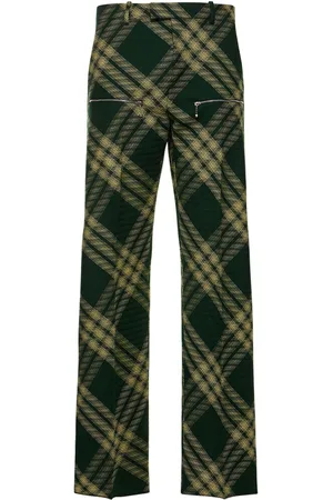 Burberry Check Wool Pants