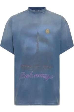 Balenciaga New Paris Moon Vintage Cotton T-shirt