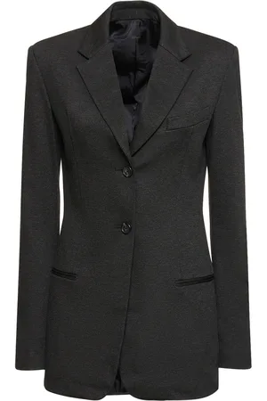 Helmut Lang Melange Viscose Blend Blazer