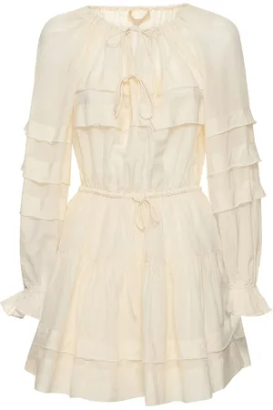 ULLA JOHNSON Polly Cotton & Silk Mini Dress