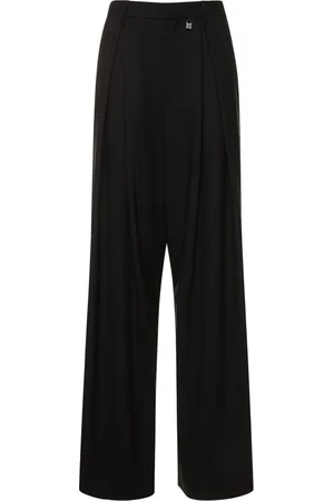 GIUSEPPE DI MORABITO Stretch Wool Wide Pants