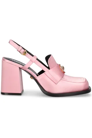 VERSACE 85mm Satin Slingback Pumps