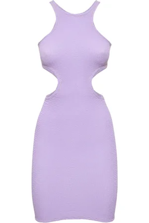 Reina Olga Ele Cut Out Crinkle Stretch Mini Dress