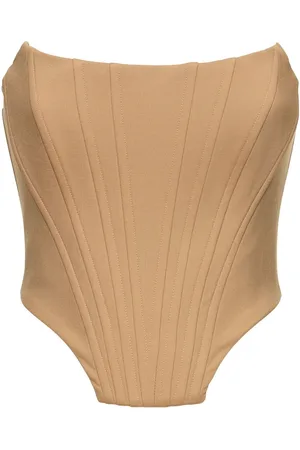 GIUSEPPE DI MORABITO Stretch Wool Bustier Top