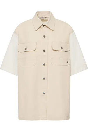 Stella McCartney Denim Short Sleeve Shirt Jacket