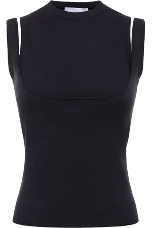16Arlington Supra Silk & Cotton Knit Crop Top