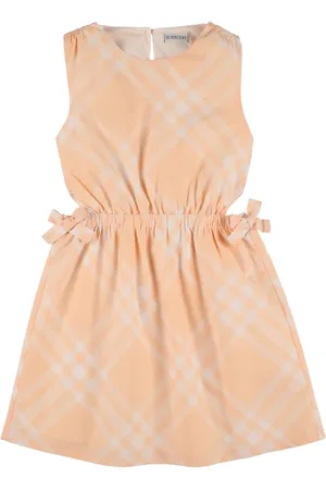 Burberry Check Cotton Sleeveless Dress