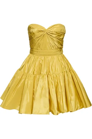 Zuhair Murad Strapless Taffeta Mini Dress